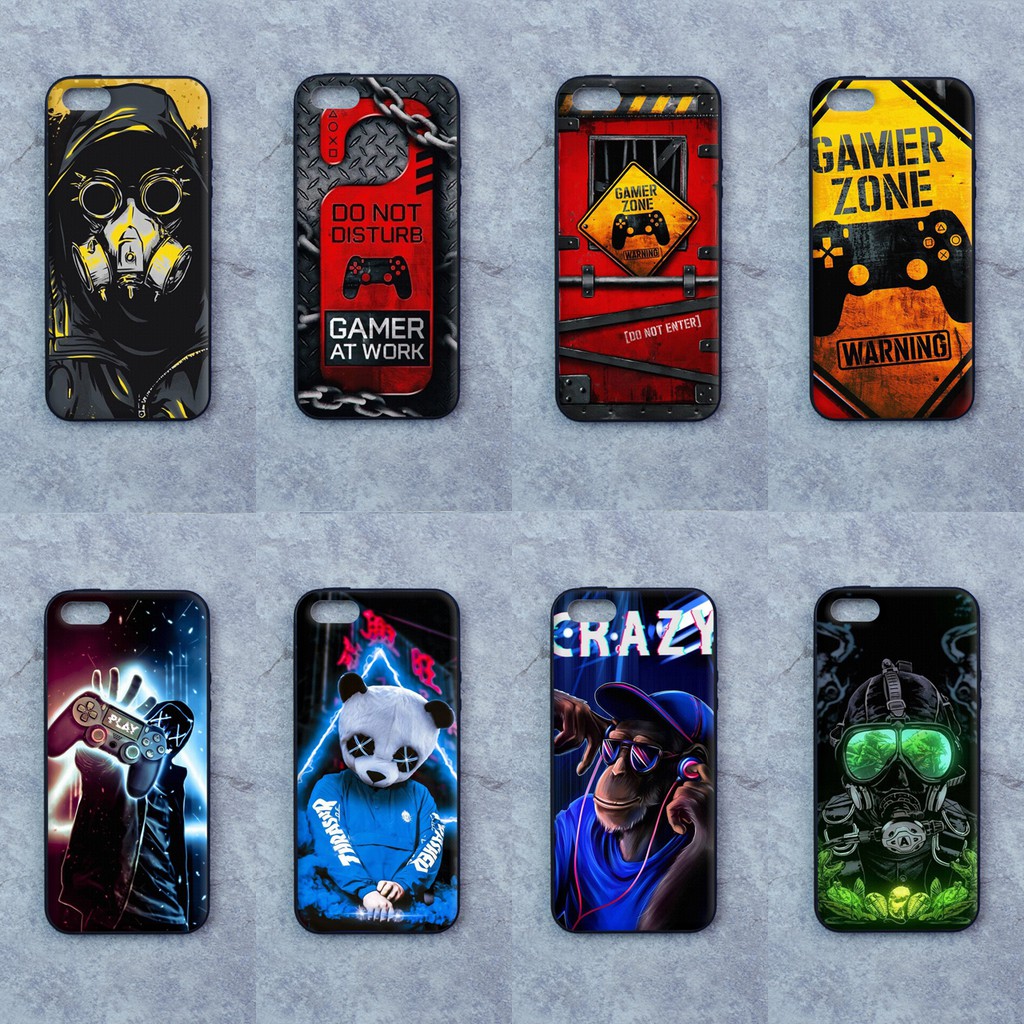 เคส Apple iphone 5 / 5s / 5SE ใช้เคสเดียวกัน ลายอินดี้สไตล์สาย GAMER ขอบนิ่มหลังแข็ง เคสมือถือ เคสโทรศัพท์ Case