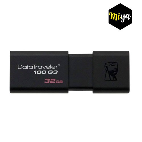 แฟลชไดร์ฟ 32 GB FLASH DRIVE KINGSTON DATA TRAVELER 100 G3 (DT100G3/32GB)