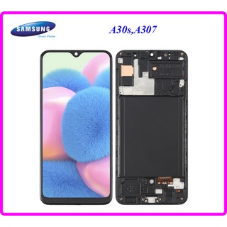 จอ LCD.Samsung Galaxy A30s,A307F+ทัชสกรีน(A TFT-incell)+กรอบ จอบางเหมือนแท้ ไม่มีสแกนนิ้ว