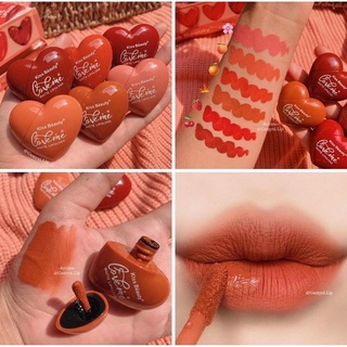 พร้อมส่ง ลิปจุ่ม ลิปหัวใจคิสบิวตี้ Kissbeauty LoveMe Matte Lip Gloss ลิปแมท เนื้อแมทสวยทุกสี 8 ml.