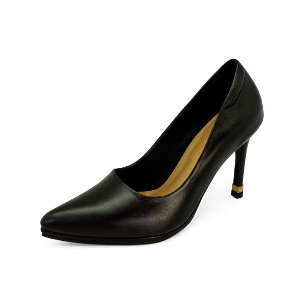 TAYWIN(แท้) รองเท้าคัทชูส้นสูงหนังแท้ ผู้หญิง รุ่น HSC-89 หนังนิ่มสีดำ