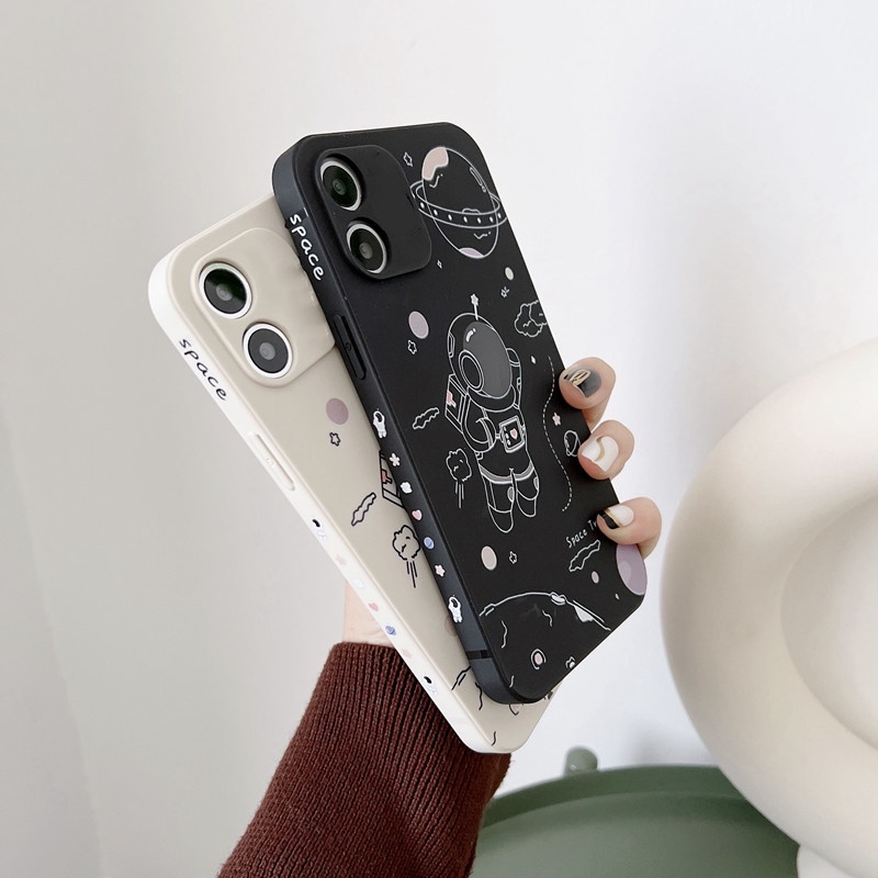 เคส OPPO Reno 7Z 5G Reno 6Z Reno 5 Pro Reno 7 Pro Reno 6 Reno 3 Pro Reno 4 Pro Reno 2 Reno 2F เคสมือถือการ์ตูนนักบินอวกาศแบบนิ่ม #8