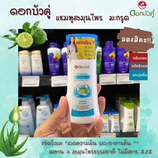 🔥 ดอกบัวคู่ แชมพูสมุนไพร มะกรูด 80 มล. DOK BUAKU herbal shampoo (0000)