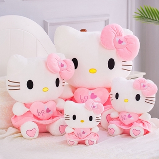 หมอนตุ๊กตานุ่ม รูปการ์ตูน Hello Kitty น่ารัก ขนาด 30-55 ซม. สําหรับเด็กผู้หญิง