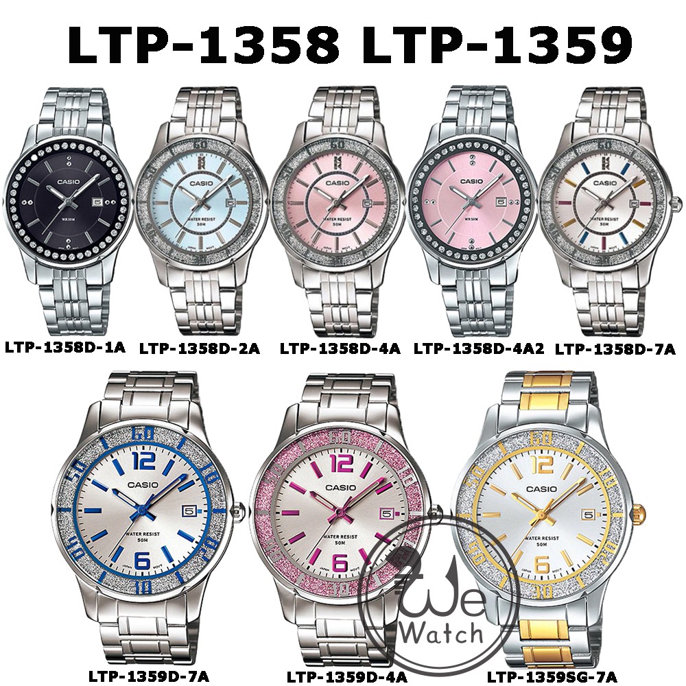 CASIO ของแท้ นาฬิกาผู้หญิง LTP-1358 LTP-1359 รับประกัน 1ปี LTP1358 LTP-1358D LTP1359 LTP1359D