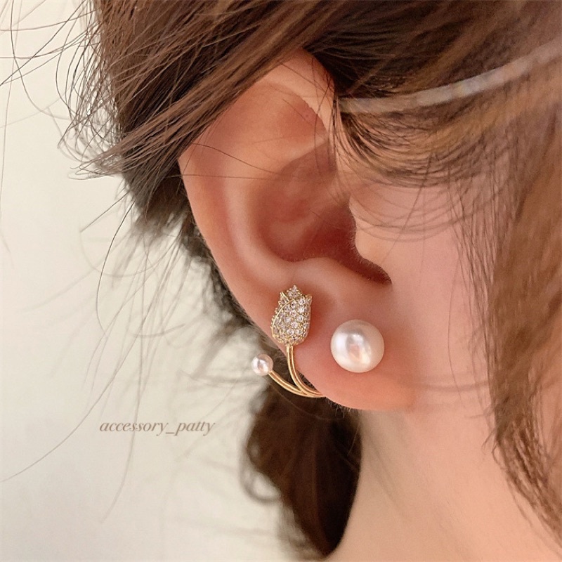 ต่างหูทิวลิปสวยหวานๆๆค่ะ งานใส่เล่นดีไซน์พันติ่งหูค่ะ