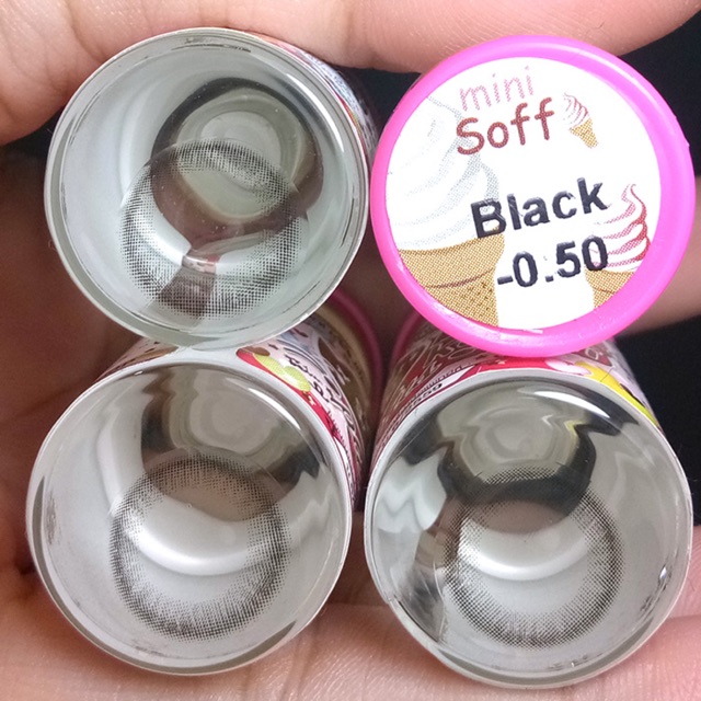 คอนแทคเลนส์ ขนาดมินิ Black Mini soff (Kitty kawaii)