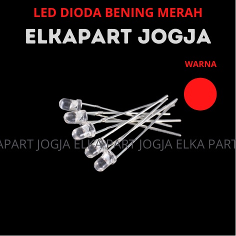 MERAH LED Diode Diode 3mm Red Clear Red 3 mm