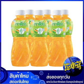 น้ำผลไม้ผสมวุ้นมะพร้าว น้ำส้ม 320 มล. (แพ็ค6ขวด) Kato กาโตะ Orange Mix Coconut Jelly Fruit Juice