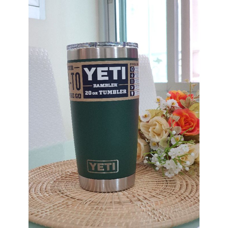 แก้ว Yeti  ขนาด 20oz.✈ของแท้💯%การันตี ส่งตรงจากอเมริกา พร้อมฝาแม่เหล็กแบบสไลด์