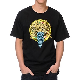 [S-5XL]เสื้อยืดลําลอง ลาย Crooks and Castles สีดํา เข้ากับทุกการแต่งกาย สําหรับผู้ชาย 380944