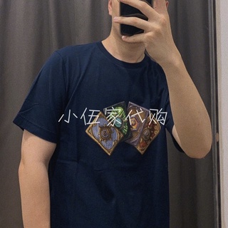 [S-5XL]พร้อมส่ง Uniqlo เสื้อยืดแขนสั้น พิมพ์ลาย Snowstorm 666