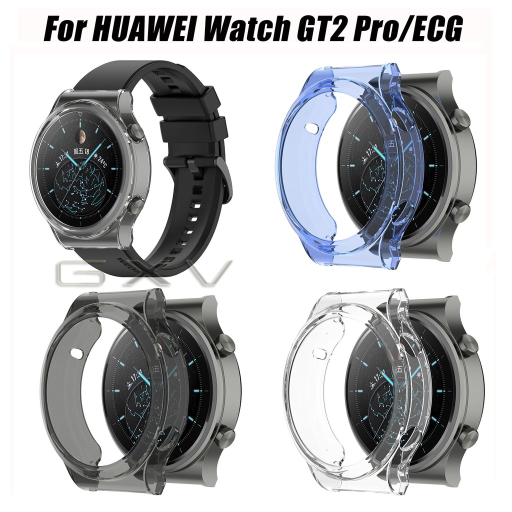 เคสหน้าปัดนาฬิกาข้อมือ แบบ TPU นิ่ม ใส บางพิเศษ สำหรับ HUAWEI Watch GT2 Pro ECG