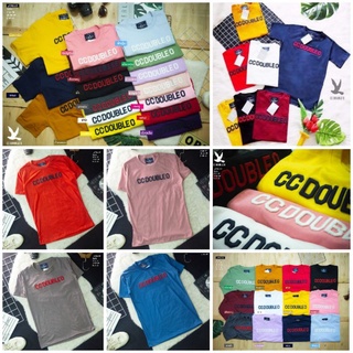 CC DOUBLE O เสื้อยืดซีซีดับเบิ้ลโอ ปักนูน Cotton100% (CC,ปักนูน)