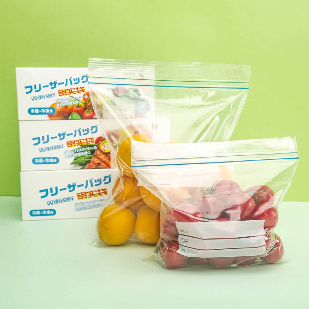 ถุงซิปล็อก ใส่อาหาร ถุงแช่แข็ง ถุงใส่อาหาร Food Grade ถุงซิปล็อคคู่ถนอม 
