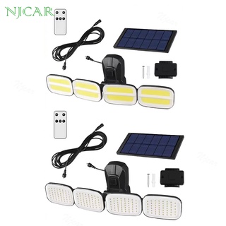 NJCAR SR ไฟ Solar Cell สปอร์ตไลท์ ไฟโซล่าเซลล์ พลังงานแสงอาทิตย์ หมุนพับได้