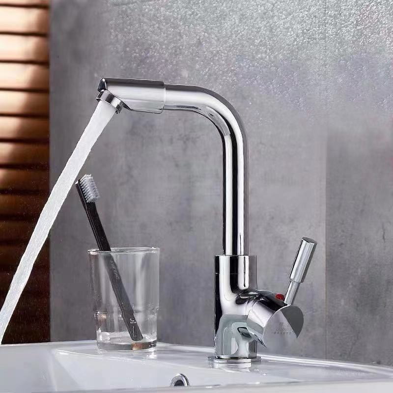 SHT ก๊อกน้ำล้างมือ อ่างล้างหน้า ห้องน้ำ ก๊อกอ่าง เคลือบผิว โครเมียม C5006