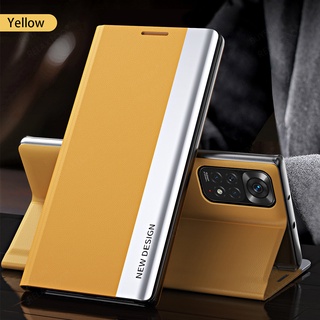 Luxury Business Leather Flip Case Magnetic Book Stand Cover For Xiaomi Redmy Note 11 Redmi Note11 Pro 5G Redme Not 11S 4G