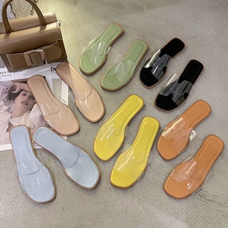รองเท้าแตะHใส พร้อมส่งจากไทย สีสวยสดใส