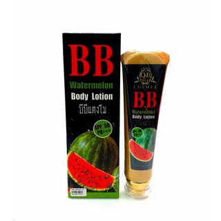 ฺฺBB Watermelon Body Lotion โอคิว บีบี วอเตอร์เมลอน บอดี้ SPF50+++ โลชั่นทาตัวขาว บีบีแตงโม 120 ml  08225