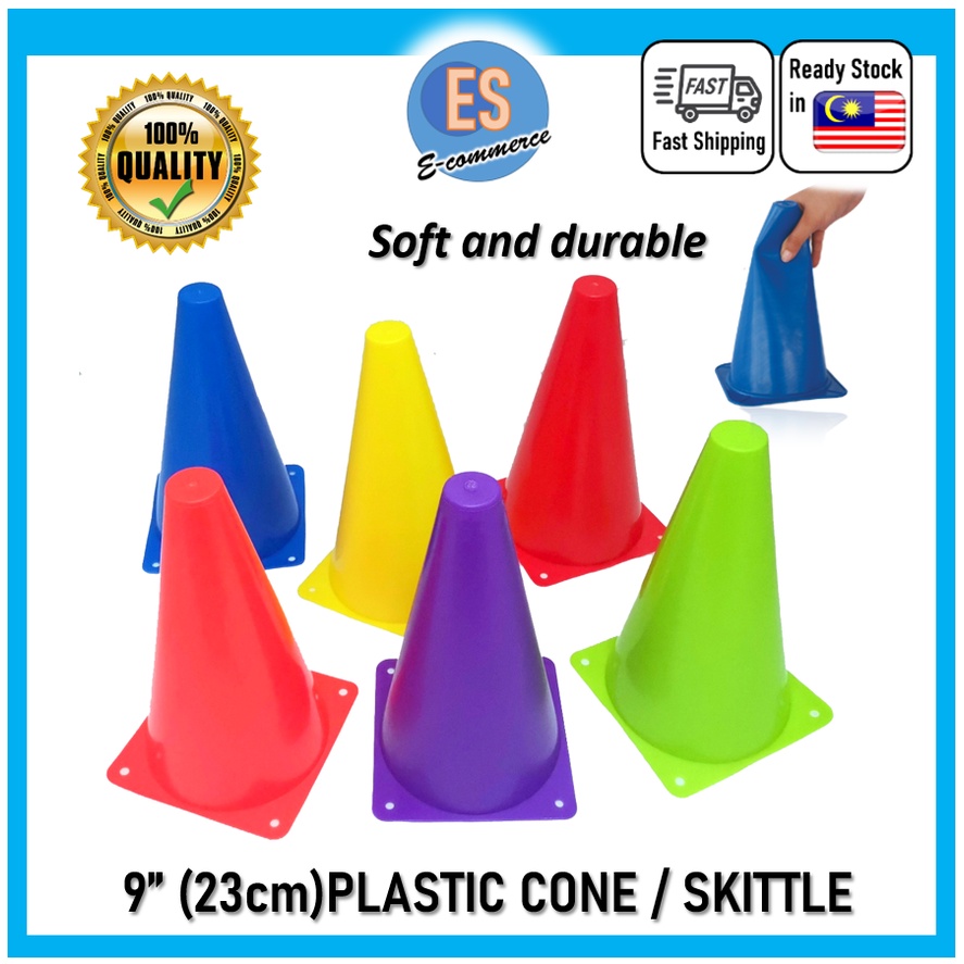 9 ชั้น (23ซม.) พลาสติก SKITTLE / SPORTS CONE SOFT