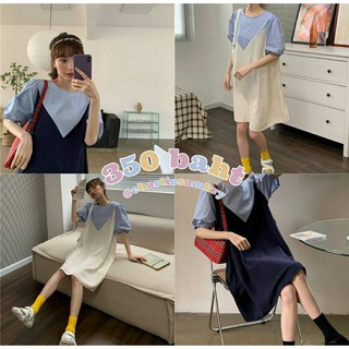 เดรสสั้น chiffon dress #C6297
