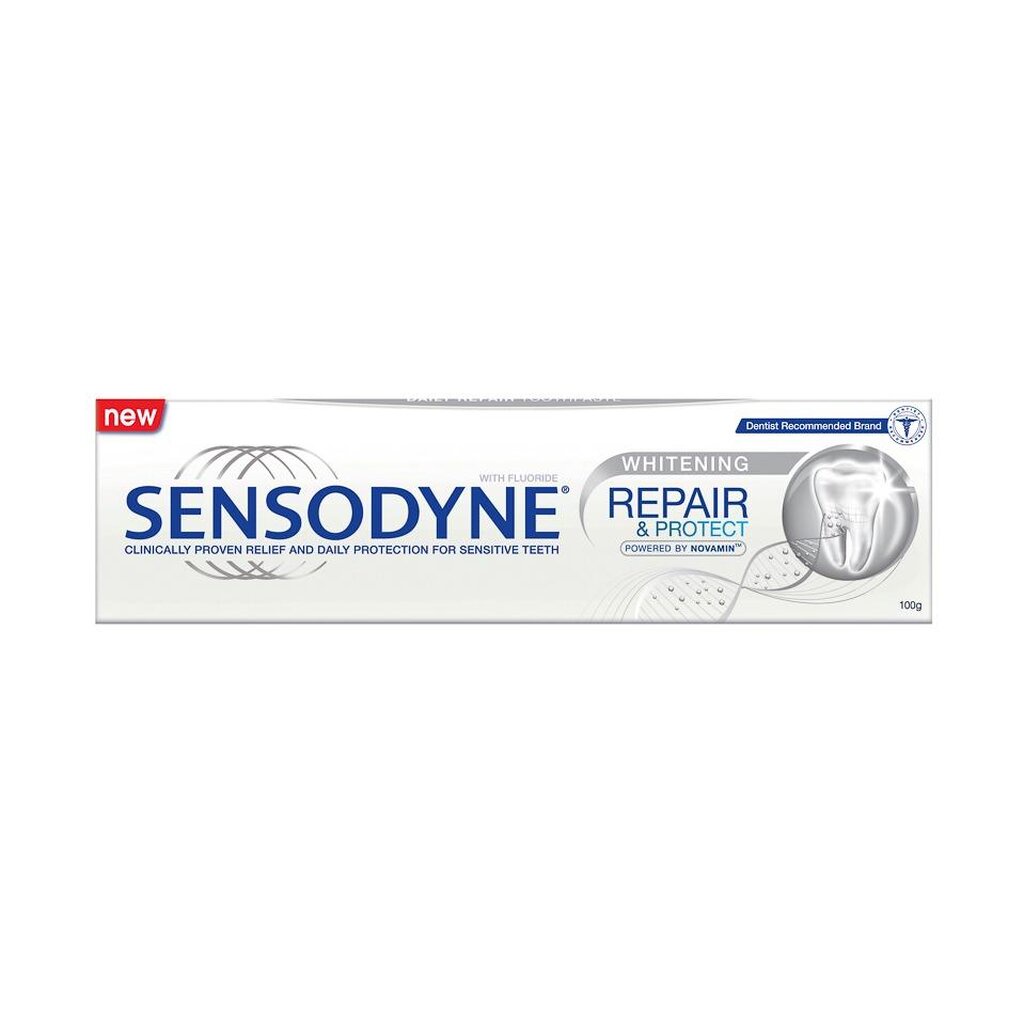 Sensodyne เซ็นโซดายน์ ยาสีฟัน รีแพร์ แอนด์ โพรเทคท์ ไวท์เทนนิ่ง 100 กรัม