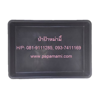 (10ใบ)papamami ถาดไดโซะใหญ่ ไม่มีรู ทึบ ตัน(กว้าง35.5ซมxยาว50.5ซม.xสูง8.5ซม.)ถาดเพาะต้นอ่อน ตะกร้าไดโซะ