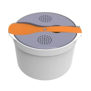 พาสทินา หม้อหุงข้าวในไมโครเวฟ(H) สีเทาอ่อน PASTINA MICROWAVE OVEN RICE COOKER(H) GRAY