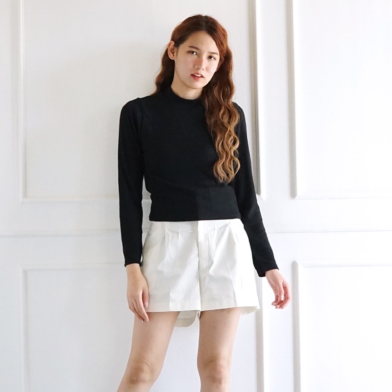 (ELLIE) Berlin TOP / RIB KNIT / แขนยาว