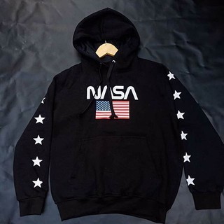 เสื้อกันหนาว มีฮู้ด ลาย NASA USA