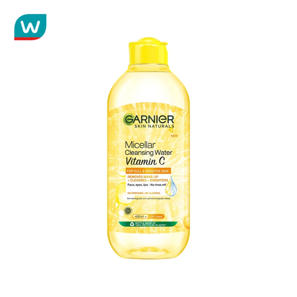 Garnier การ์นิเย่ ไมเซล่า คลีนซิ่ง วอเตอร์ วิตามินซี 400 มล. ล้างเครื่องสำอาง
