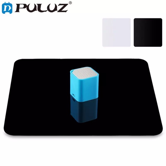 PULUZ 20x20cm Reflective White & Black Acrylic Reflection Background Display Boards for Product Photography