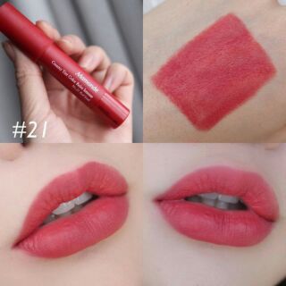 ลิปทิ้นต์ดินสอสุดฮิต Mamonde Creamy Tint Color Balm Intense
No.21 Red Soul