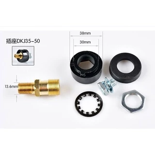 ขั้วตู้เชื่อม 300A.(ตัวใหญ่) ขั้วตู้เชื่อมแบบเกลียว DKJ35-50 ข้อต่อตู้เชื่อม Inverter