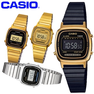 Casio นาฬิกาข้อมือมือผู้หญิง DIGITAL สายสแตนเลส รุ่น LA670 ของแท้100% ประกันศูนย์CASIO 1 ปี  จากร้าน henghengwatch