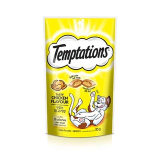 เทมเทชันส์ ขนมแมว รสไก่ 85 กรัม อาหารแมว Temptations Cat Treats Tasty Chicken 85 g