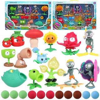 Legitimate Plant Vs Zombie Toys 2 Big Wave Beach Vs Series Children Hand - Made Full Set of Childrens Birthday Gifts