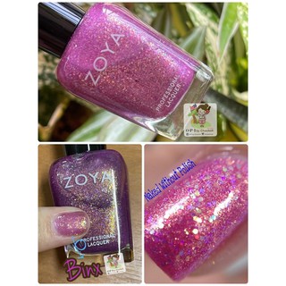 พร้อมส่ง ยาทาเล็บ Zoya สี Binx  สีม่วงวิ้งระยิบสีทองและโฮโลแกรม สวยยย แท้ 💯 %