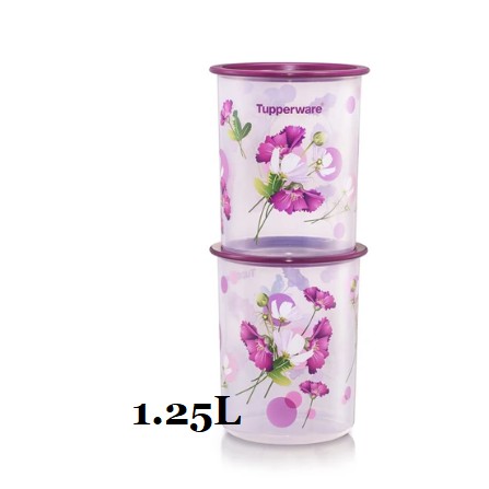 Tupperware Royale Bloom One Touch Canister Junior 1.25L ( 2