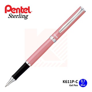 ปากกาเจล Pentel K611P-C ด้ามสีชมพู