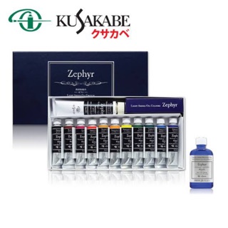 ชุดสีน้ำมันไร้กลิ่น (กลิ่นอ่อน) Zephyr Kusakabe light aroma oil colour