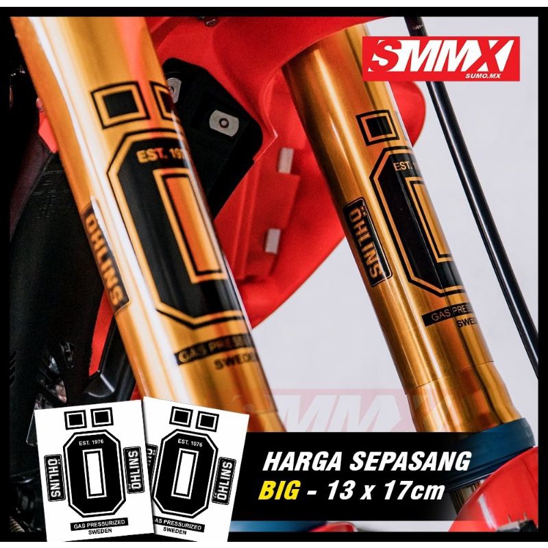 สติกเกอร์โช๊ค USD SE Ohlins BIG