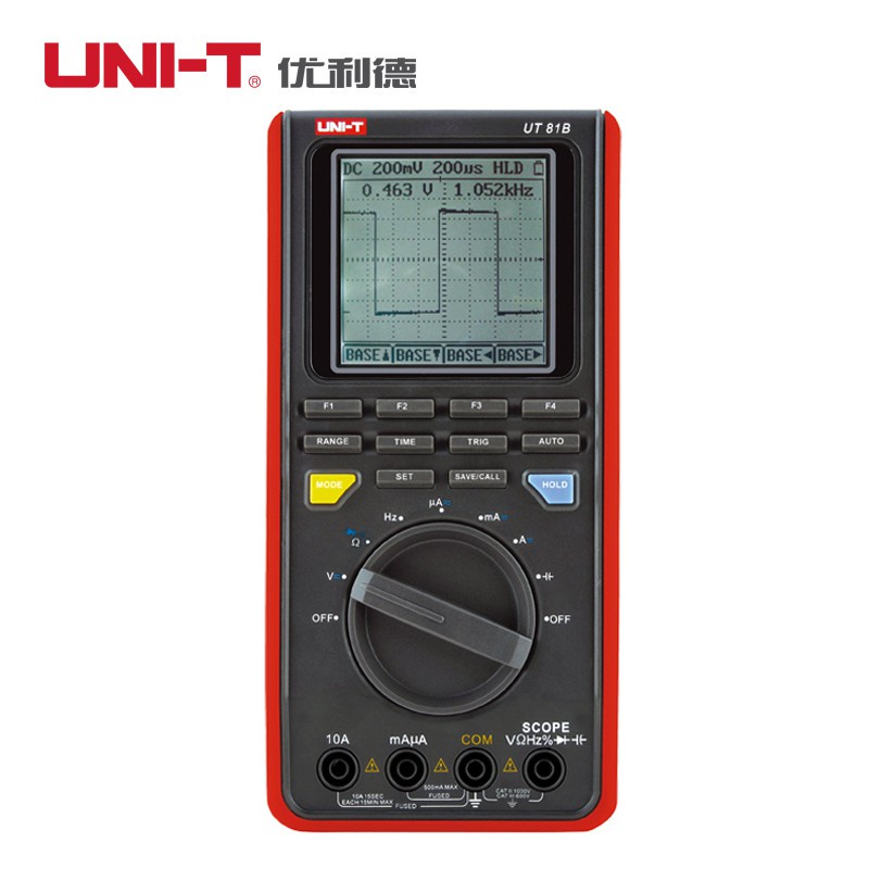 มัลติมิเตอร์แบบดิจิตอล Oscilloscope UNI-T UT81B/UT18C 8MHz/16MHz 4000 บัญชี USB