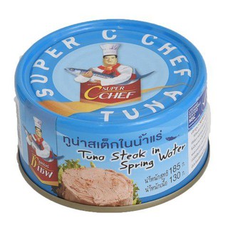 Super C Chef Tuna Steak In Water 185g