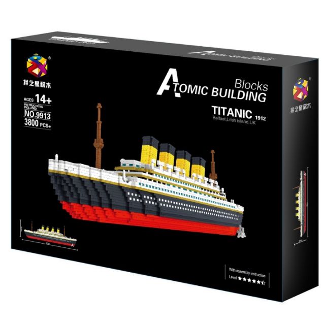 Mega Toys ตัวต่อนาโน​ เรือไท​ทา​นิค ไททานิก​ ไซส์ใหญ่ ไททานิค​ 9913​ นาโน ตัวต่อ บล็อค บล็อก titanic