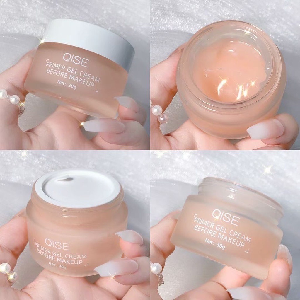 N080 QISE ไพรเมอร์เนื้อเจลไพรเมอร์เนื้อครีม  ไพรเมอร์คุมมัน ทาก่อนลงรองพื้นและเมคอัพ Primer Gel Crea