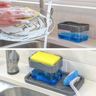 ที่วางฟองน้ำกดน้ำยาล้างจานอัจฉริยะ รุ่น Soap pump Sponge Caddy-15Sep-J1