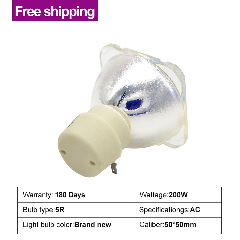 Free shipping 5R 200W /7R 230W LAMP Moving Beam 200 Lamp 5r Beam 200 5r 230w 7r Lamp metal halide La