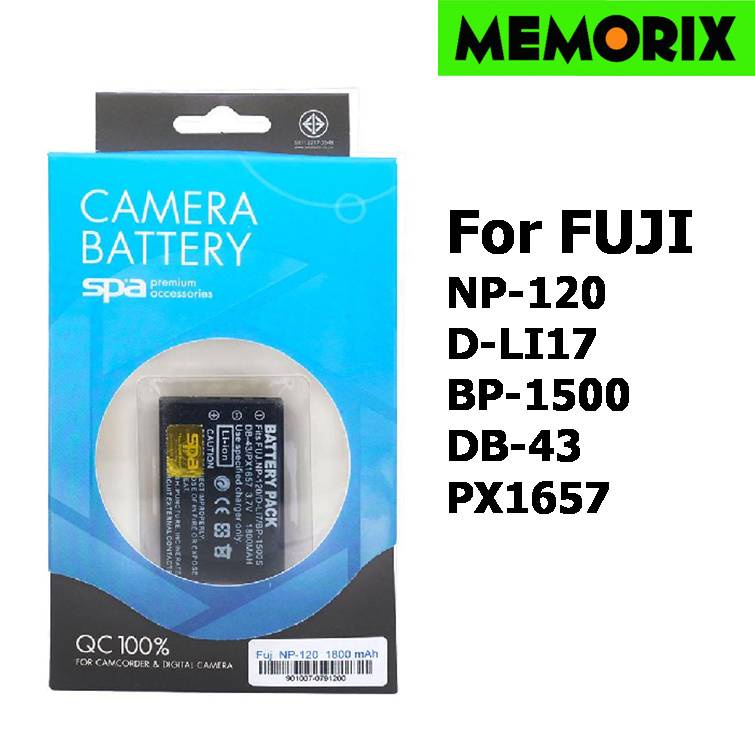 SPA battery For Fuji NP-120 / Pentax D-Li7 Camera Battery แบตเตอรี่กล้อง